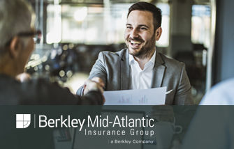 Berkley Mid-Atlantic Insurance Group Independent agent presenting Berkley Mid-Atlantic insurance solution to client.