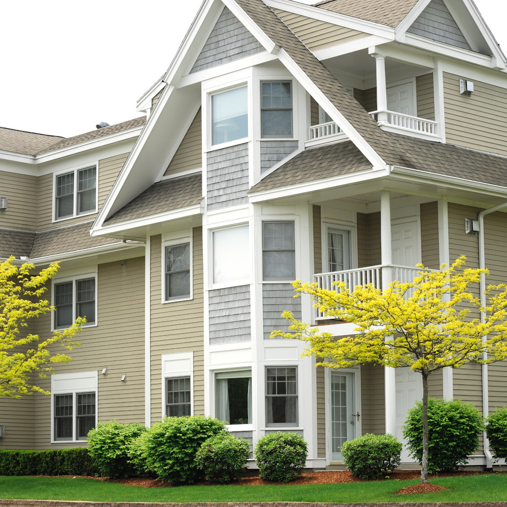View of apartments from the outside